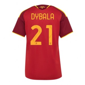 AS Roma Paulo Dybala #21 Jalkapallovaatteet Naisten Kotipaita 2026-27 Lyhythihainen
